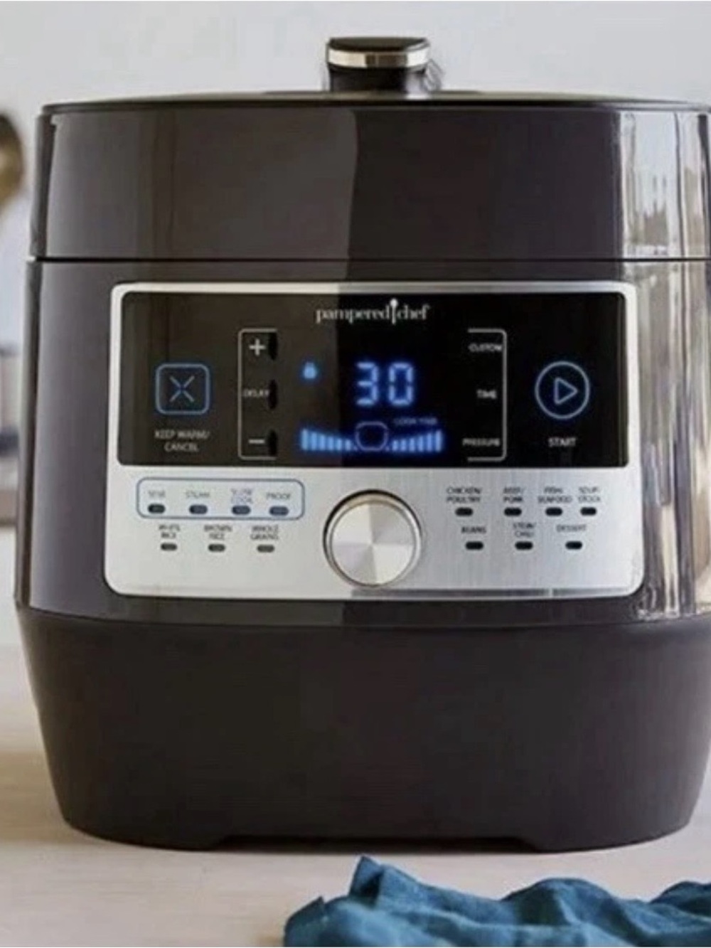 Pampered Chef Quick Cooker Electric Pressure Cooker 6 Qt